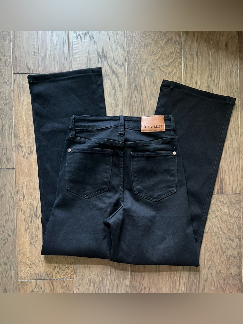 Judy Blue High Rise Straight Fit Black Denim Jeans Woman’s Size 0 (24)